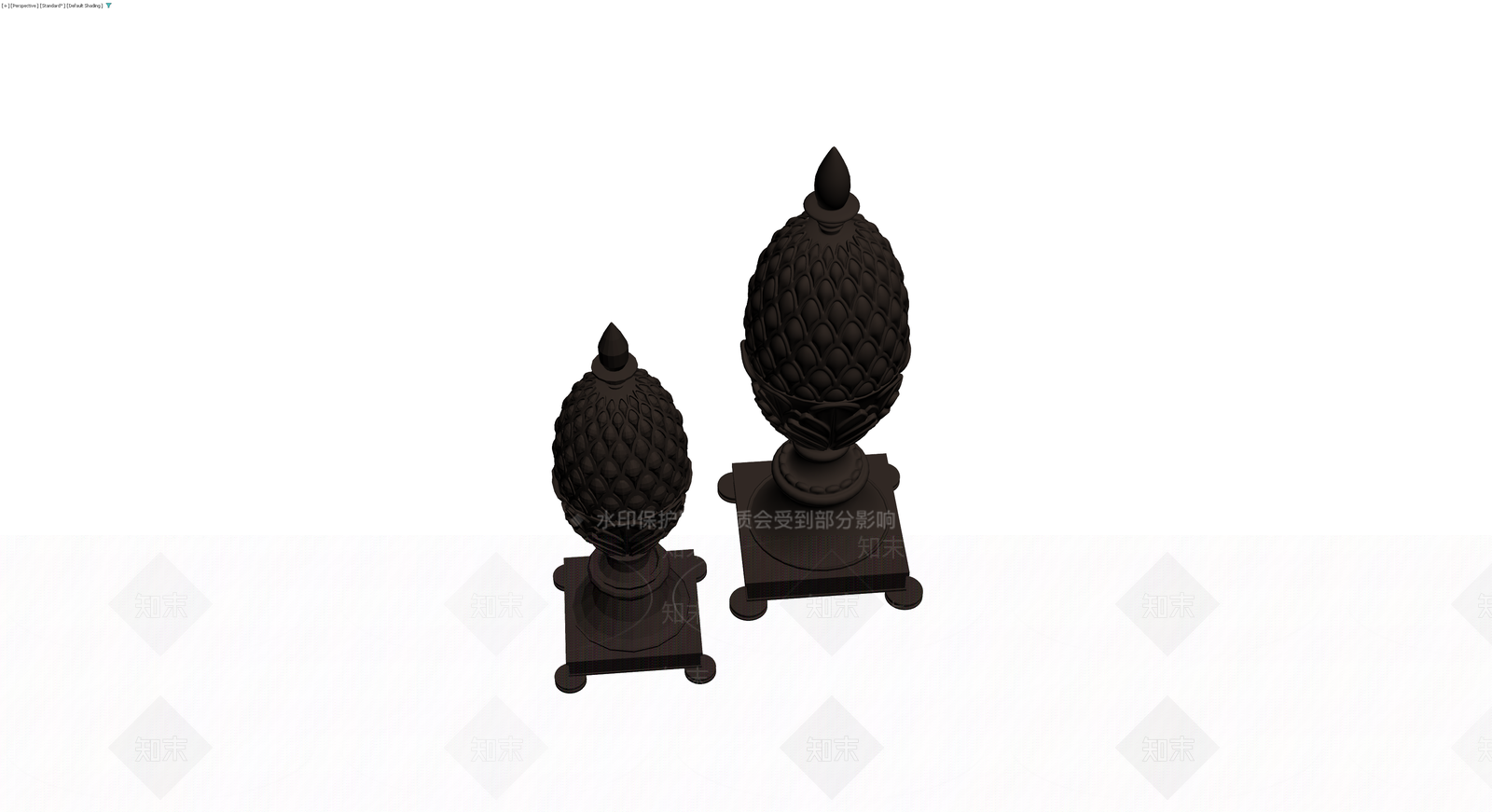 菠萝造型装饰摆件3D模型下载【ID:1230462933】