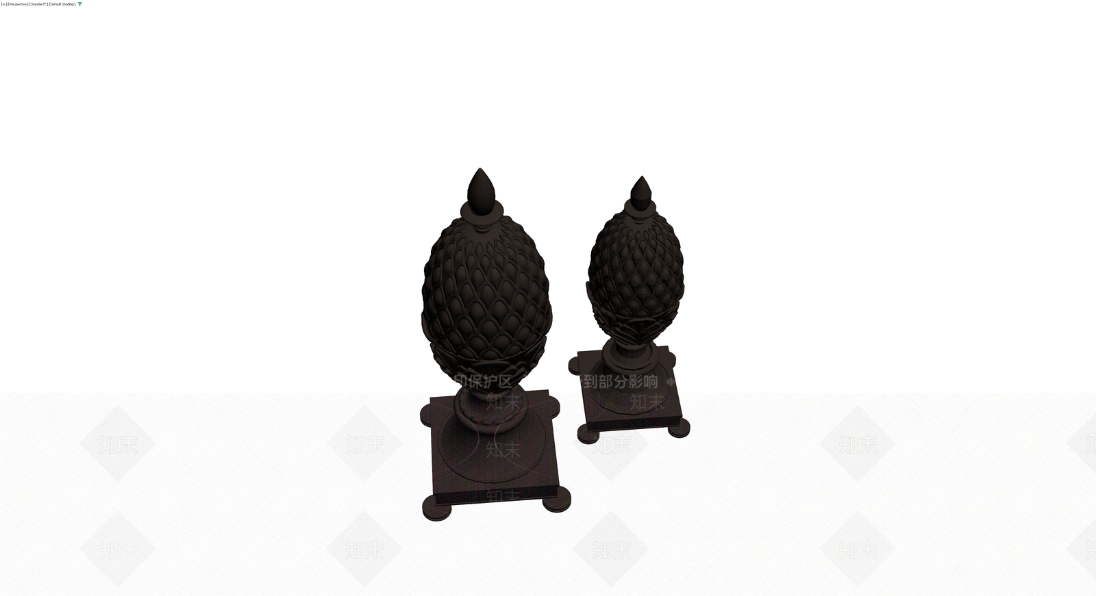 菠萝造型装饰摆件3D模型下载【ID:1230462933】