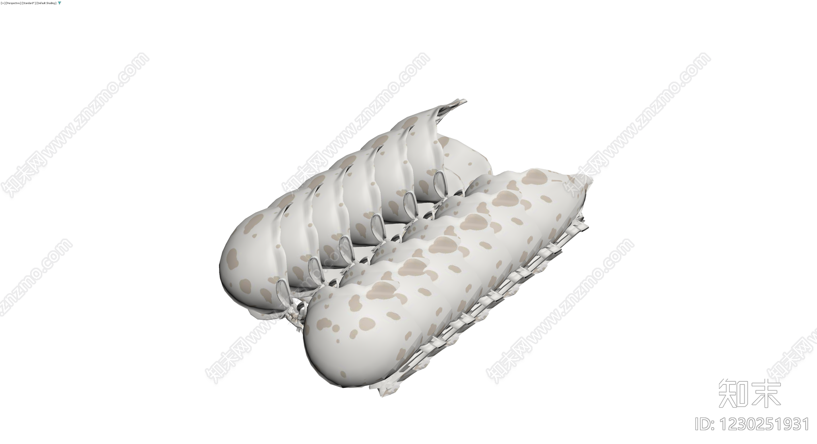 斑点纹理软体长条组合3D模型下载【ID:1230251931】