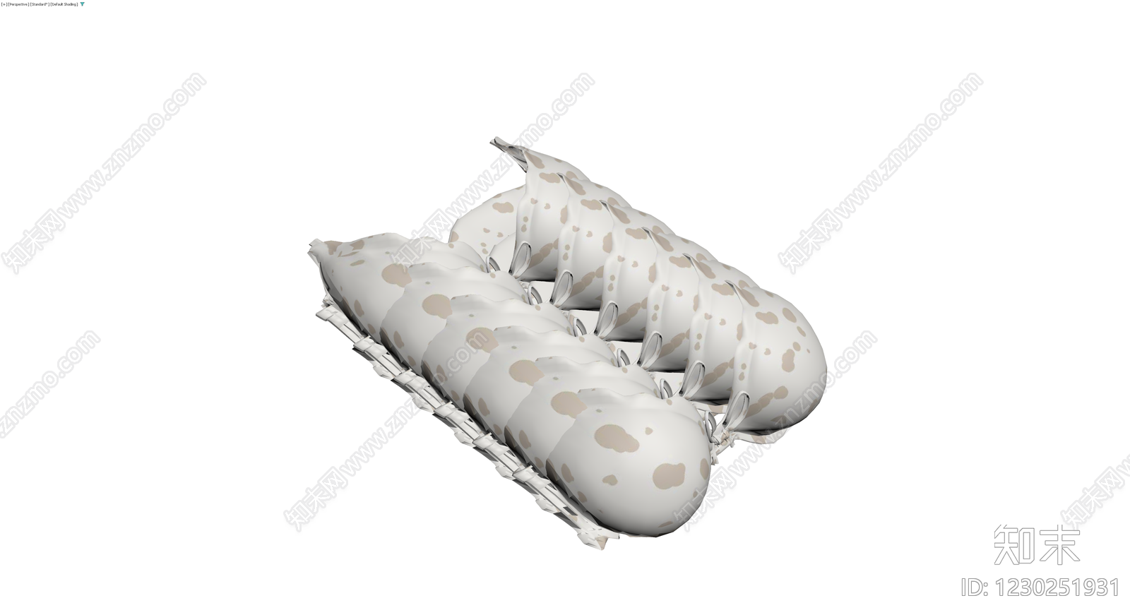 斑点纹理软体长条组合3D模型下载【ID:1230251931】