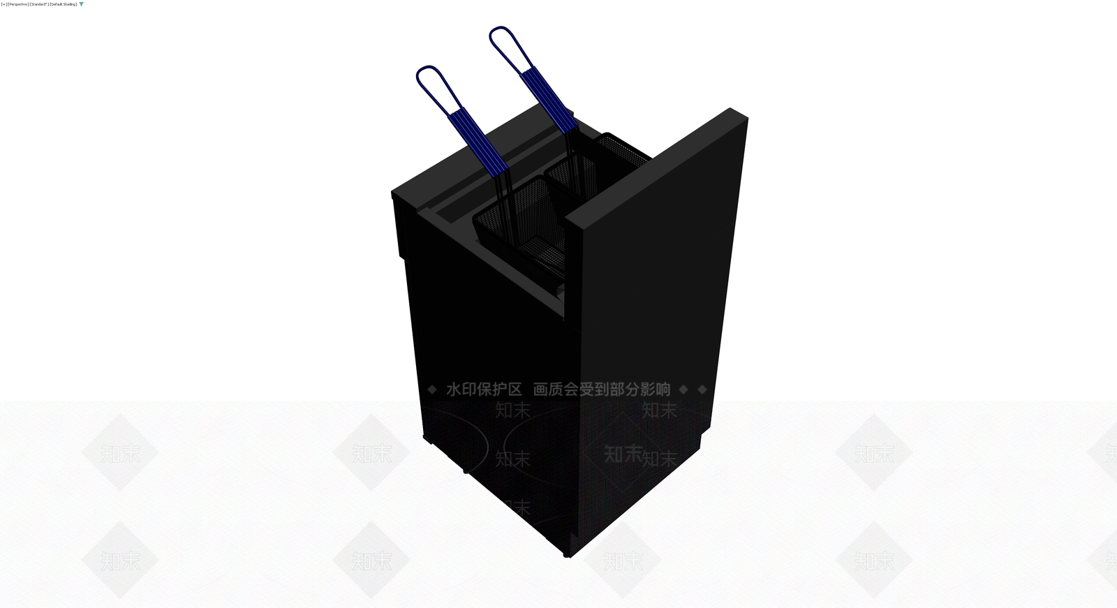 商用双篮炸炉3D模型下载【ID:1229877917】
