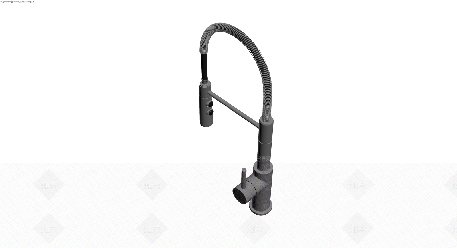 现代厨房抽拉水龙头3D模型下载【ID:1229925893】
