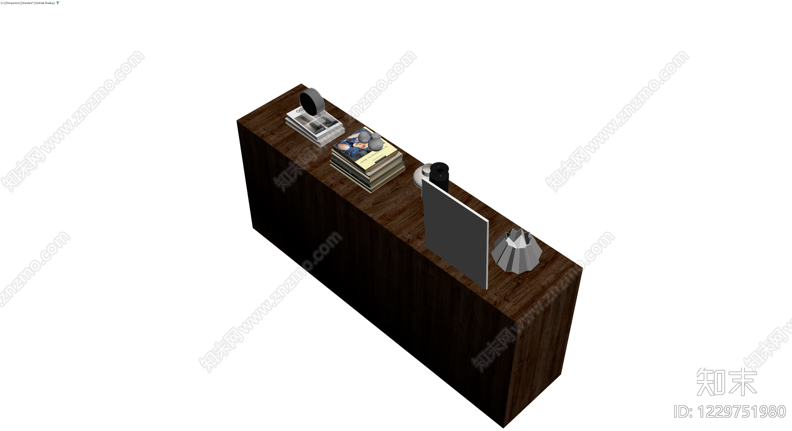 深色木纹储物柜3D模型下载【ID:1229751980】