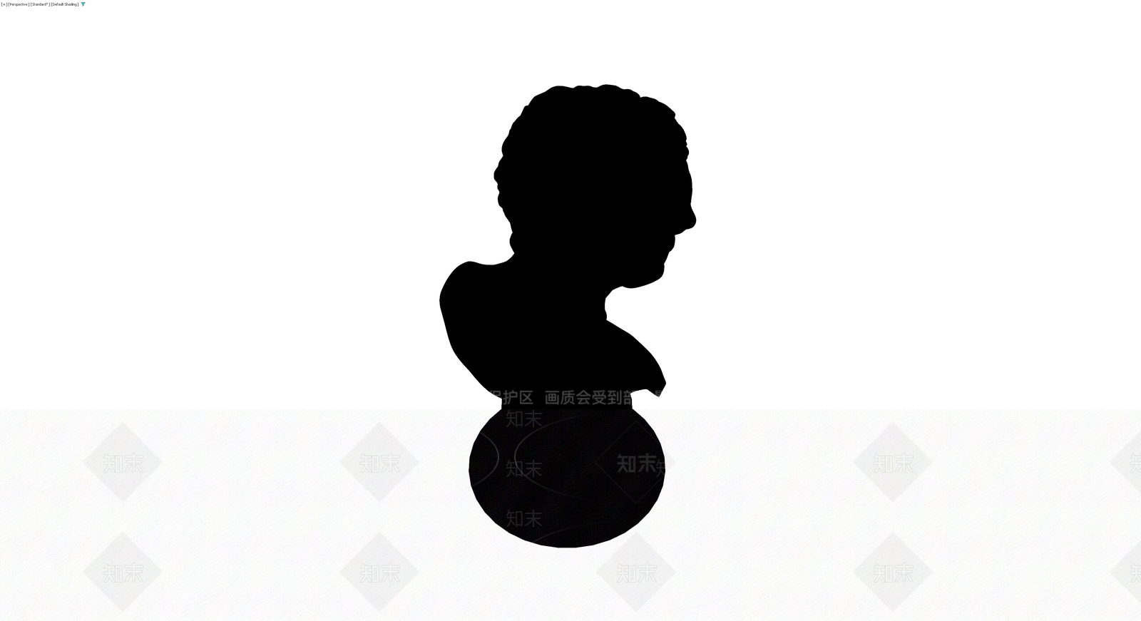 男性半身雕塑灰模3D模型下载【ID:1230703375】