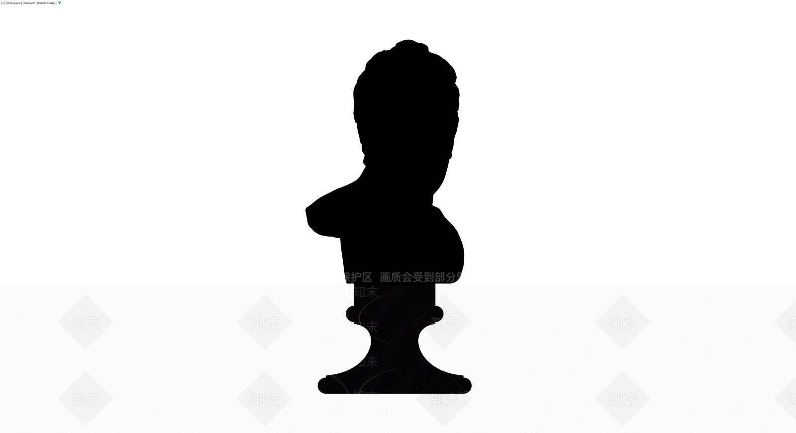 男性半身雕塑灰模3D模型下载【ID:1230703375】