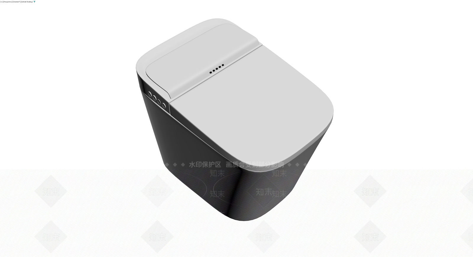 现代智能马桶灰模3D模型下载【ID:1230335667】