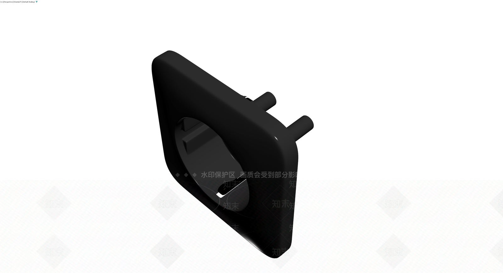 黑色欧式电源插座3D模型下载【ID:1230351735】