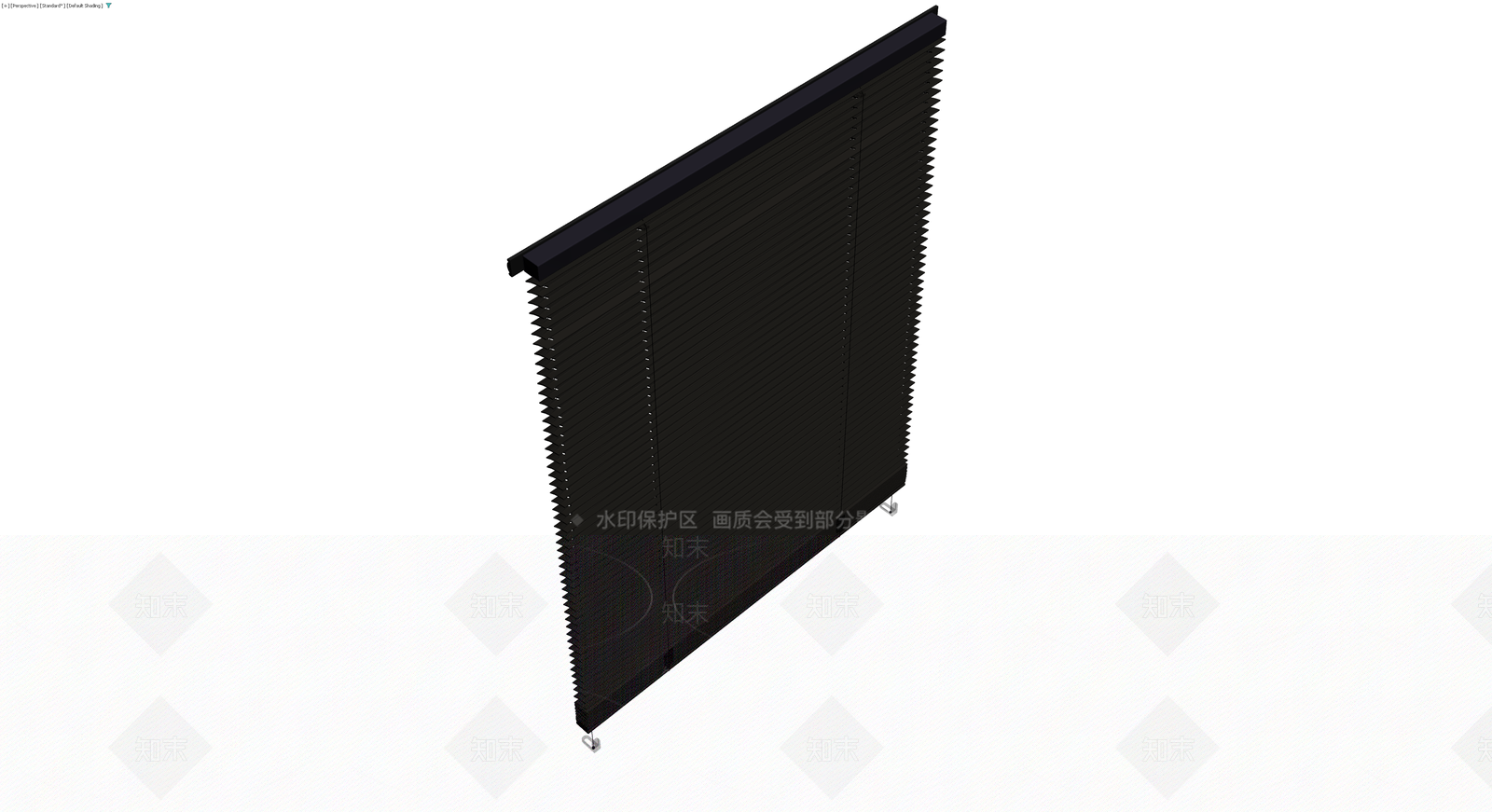黑色百叶窗组件3D模型下载【ID:1230415423】