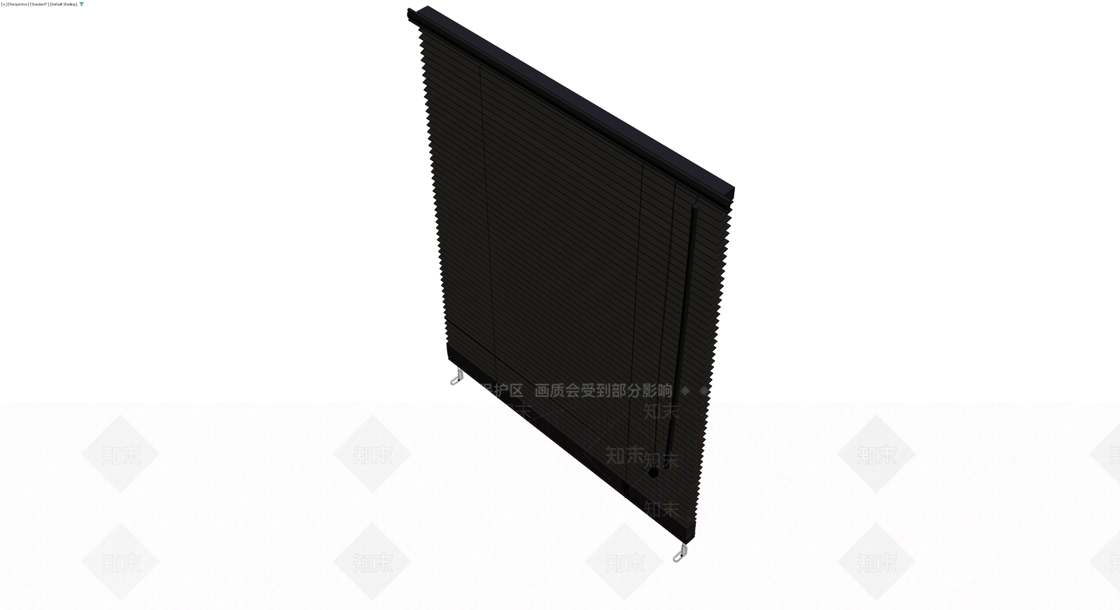 黑色百叶窗组件3D模型下载【ID:1230415423】