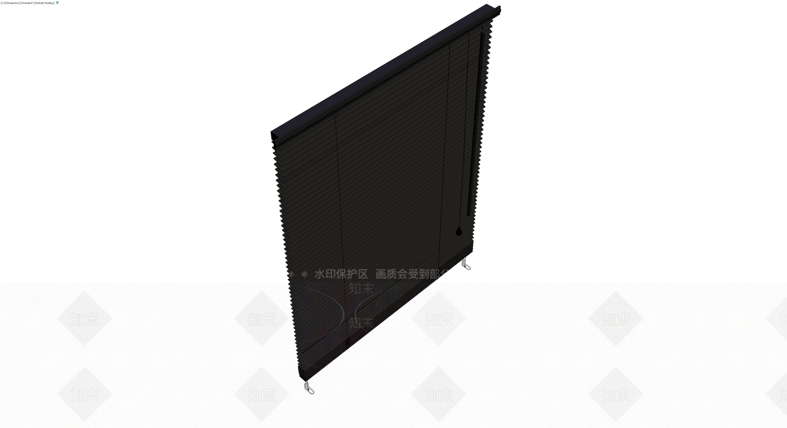黑色百叶窗组件3D模型下载【ID:1230415423】