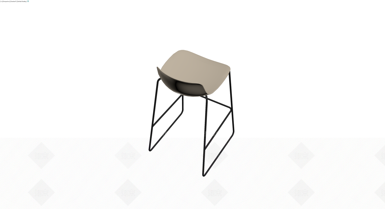 现代简约高脚椅3D模型下载【ID:1230171115】