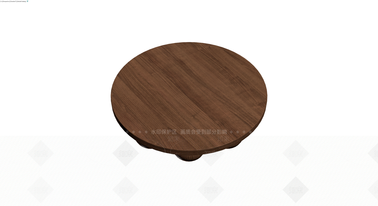 木质圆球底座茶几3D模型下载【ID:1230602570】