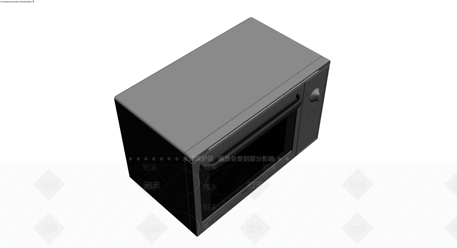 三星微波炉灰模3D模型下载【ID:1229890069】