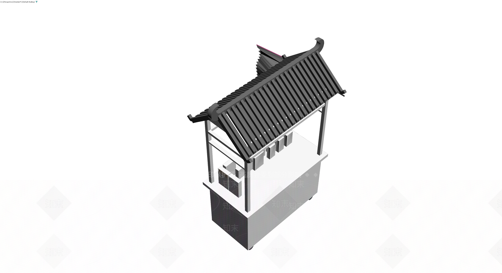 中式复古小吃摊车3D模型下载【ID:1230376958】