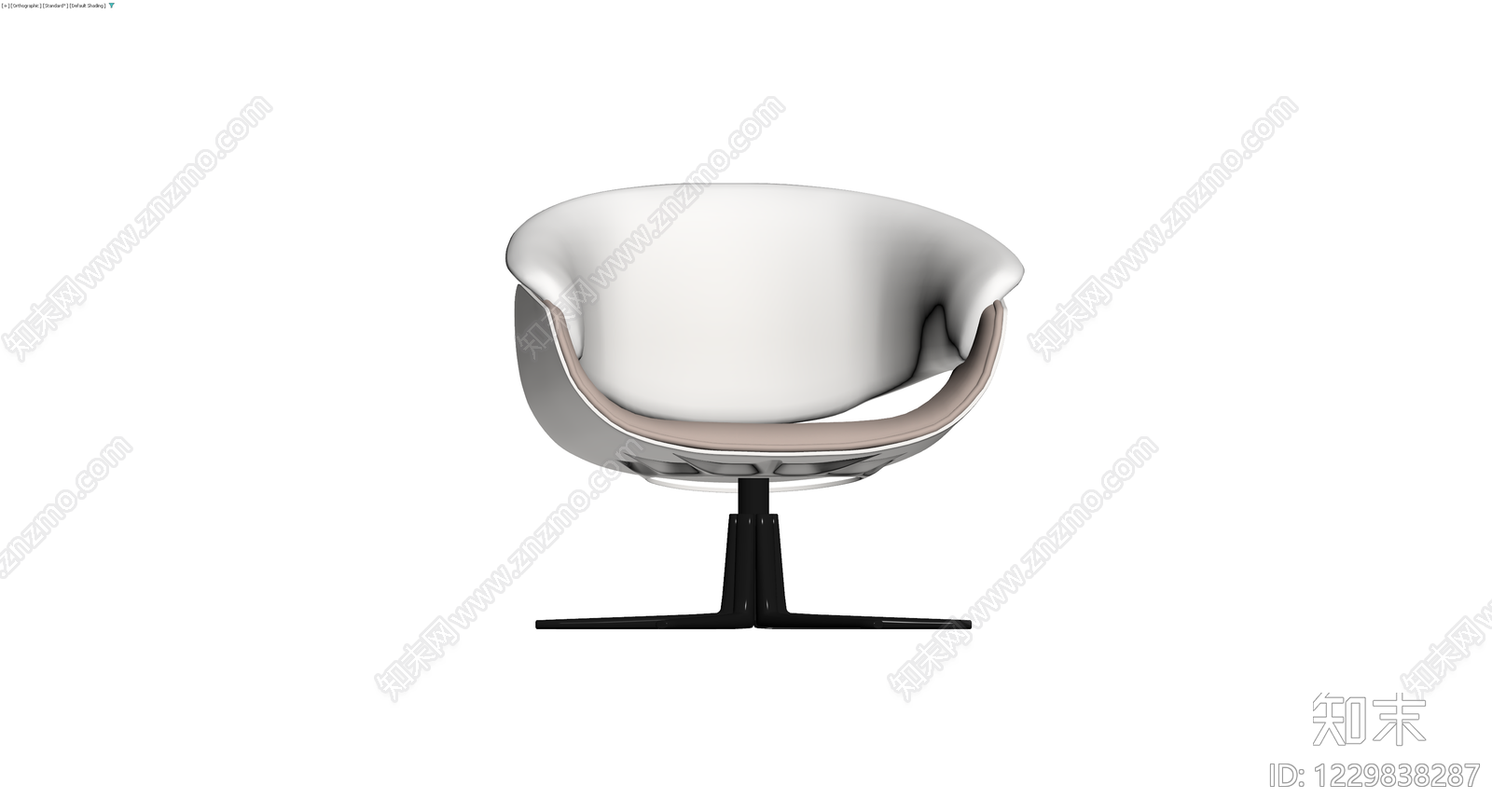 现代弧形休闲椅3D模型下载【ID:1229838287】
