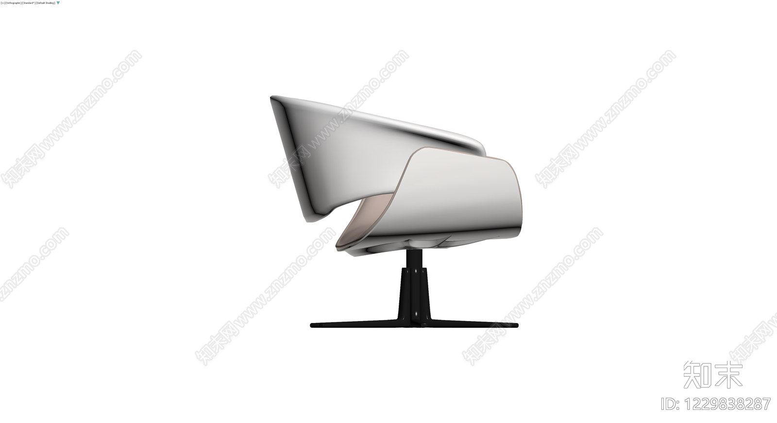 现代弧形休闲椅3D模型下载【ID:1229838287】