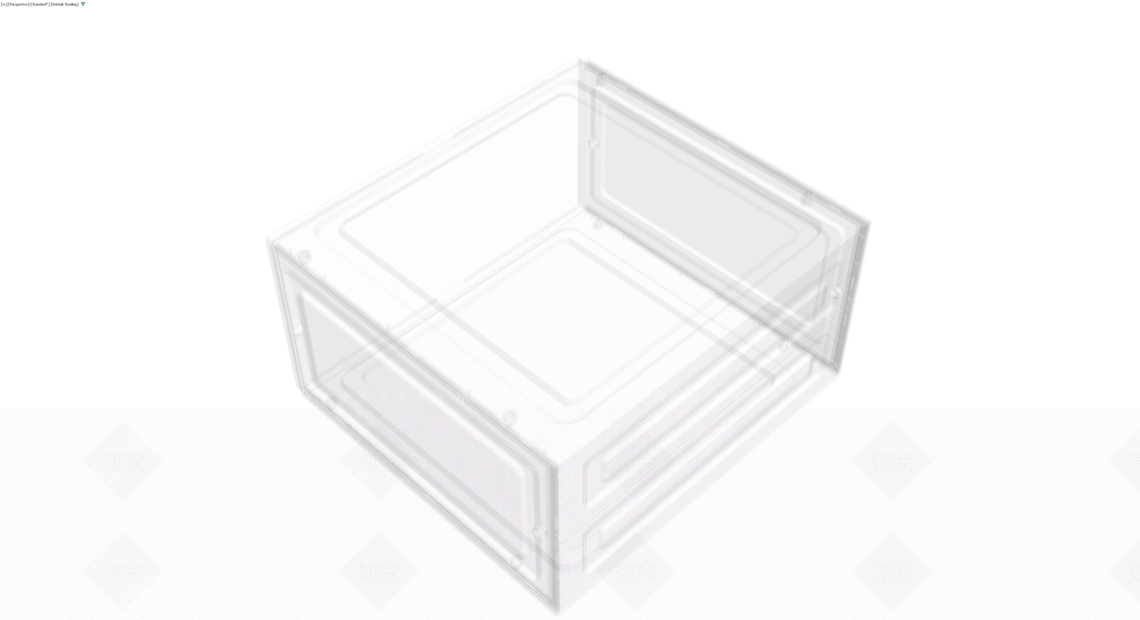 透明塑料收纳箱3D模型下载【ID:1230555504】