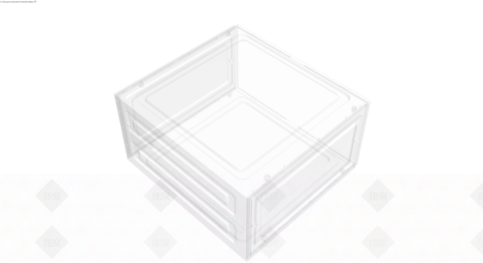 透明塑料收纳箱3D模型下载【ID:1230555504】