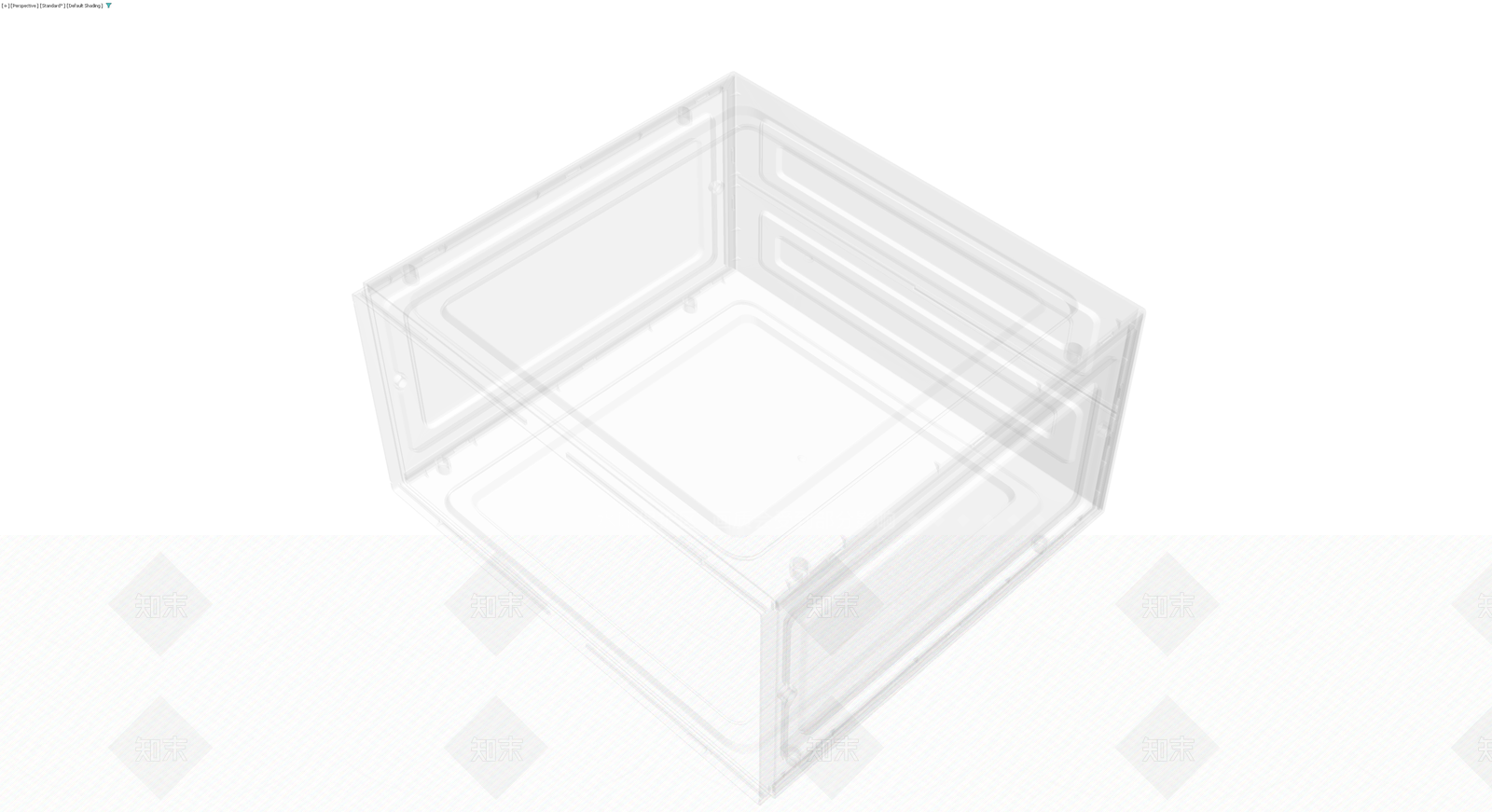 透明塑料收纳箱3D模型下载【ID:1230555504】