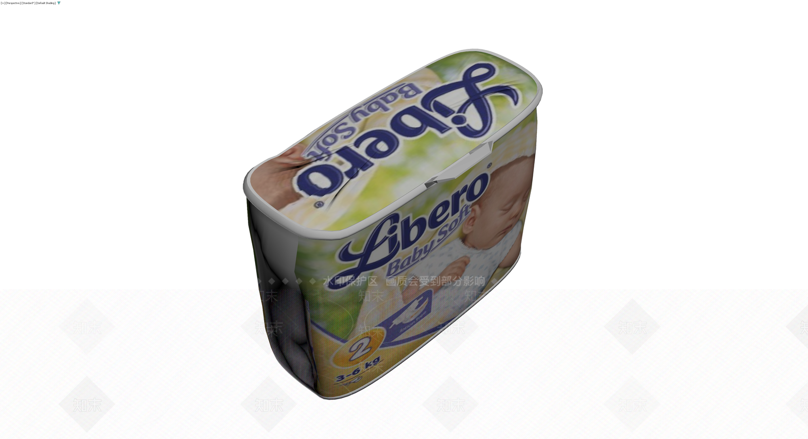 Libero纸尿裤包装模型3D模型下载【ID:1229690281】