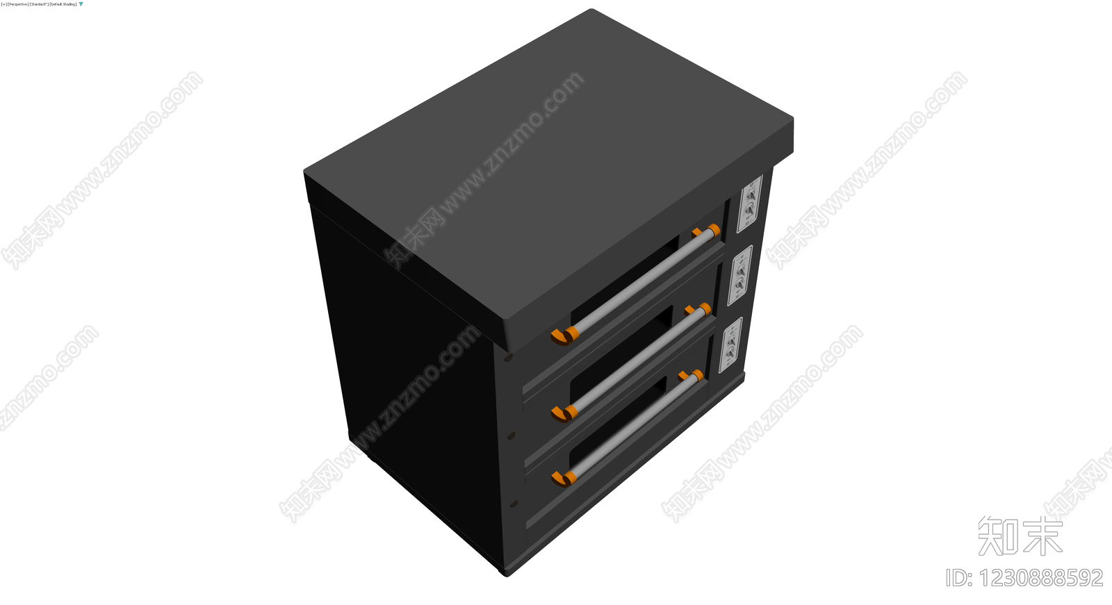 商用三层烤箱灰模3D模型下载【ID:1230888592】