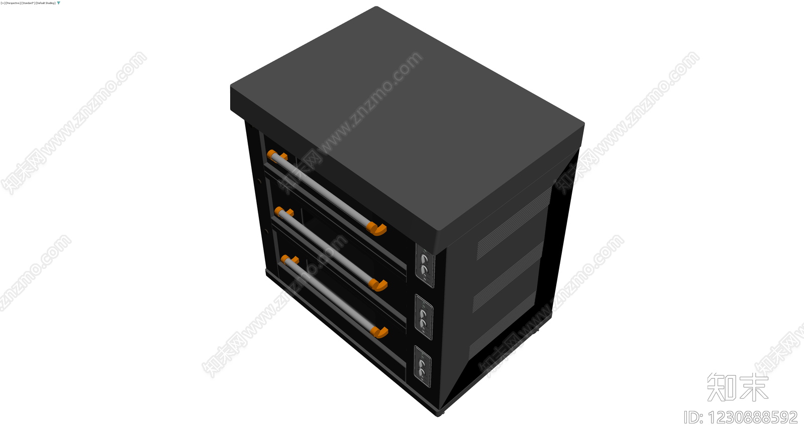 商用三层烤箱灰模3D模型下载【ID:1230888592】