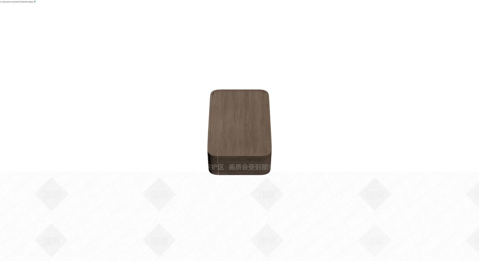 木纹圆角边几/床头柜3D模型下载【ID:1229869313】