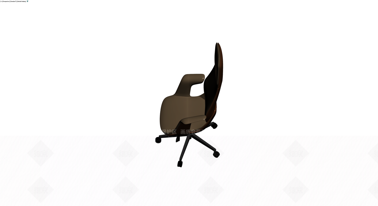 棕色高背办公椅3D模型下载【ID:1229670094】