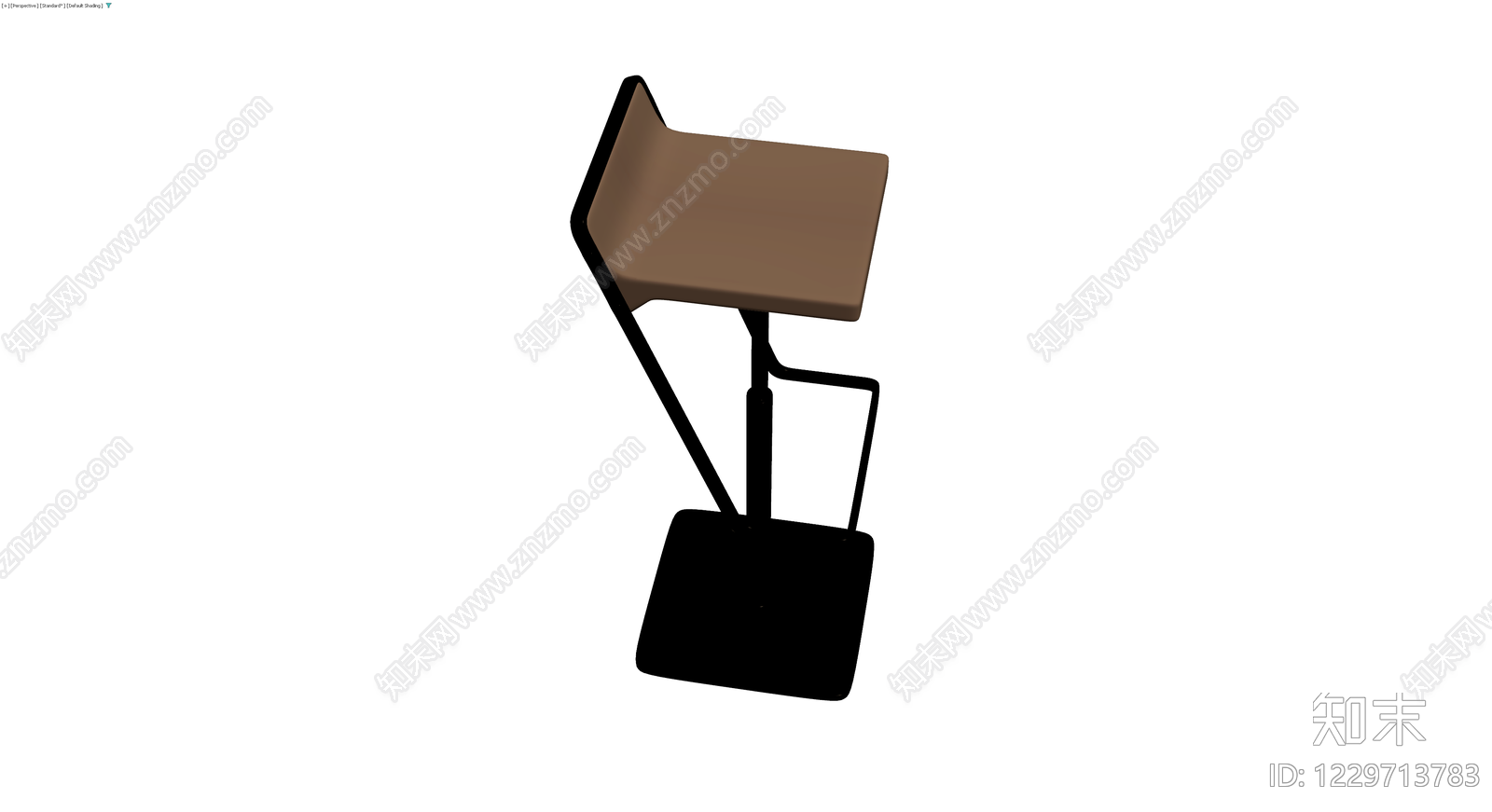 现代高脚吧台椅3D模型下载【ID:1229713783】