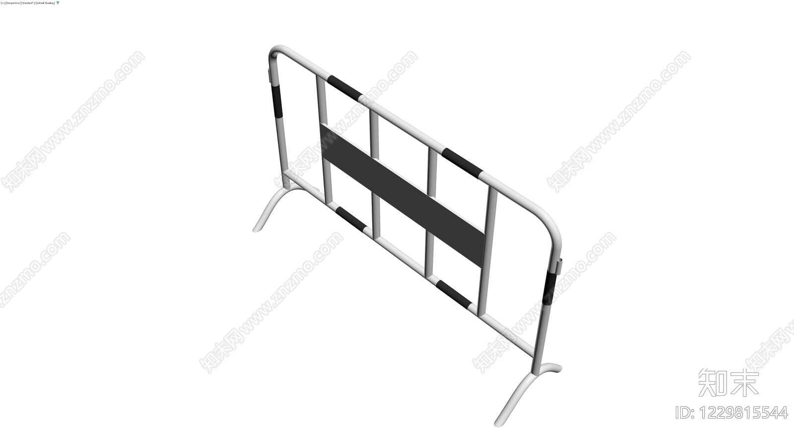 黑灰配色临时护栏3D模型下载【ID:1229815544】
