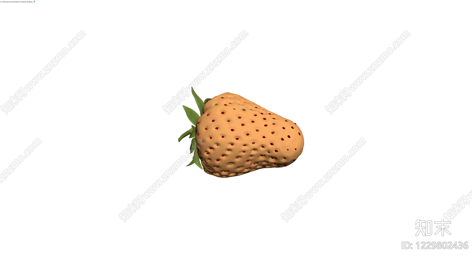低多边形草莓模型3D模型下载【ID:1229802436】