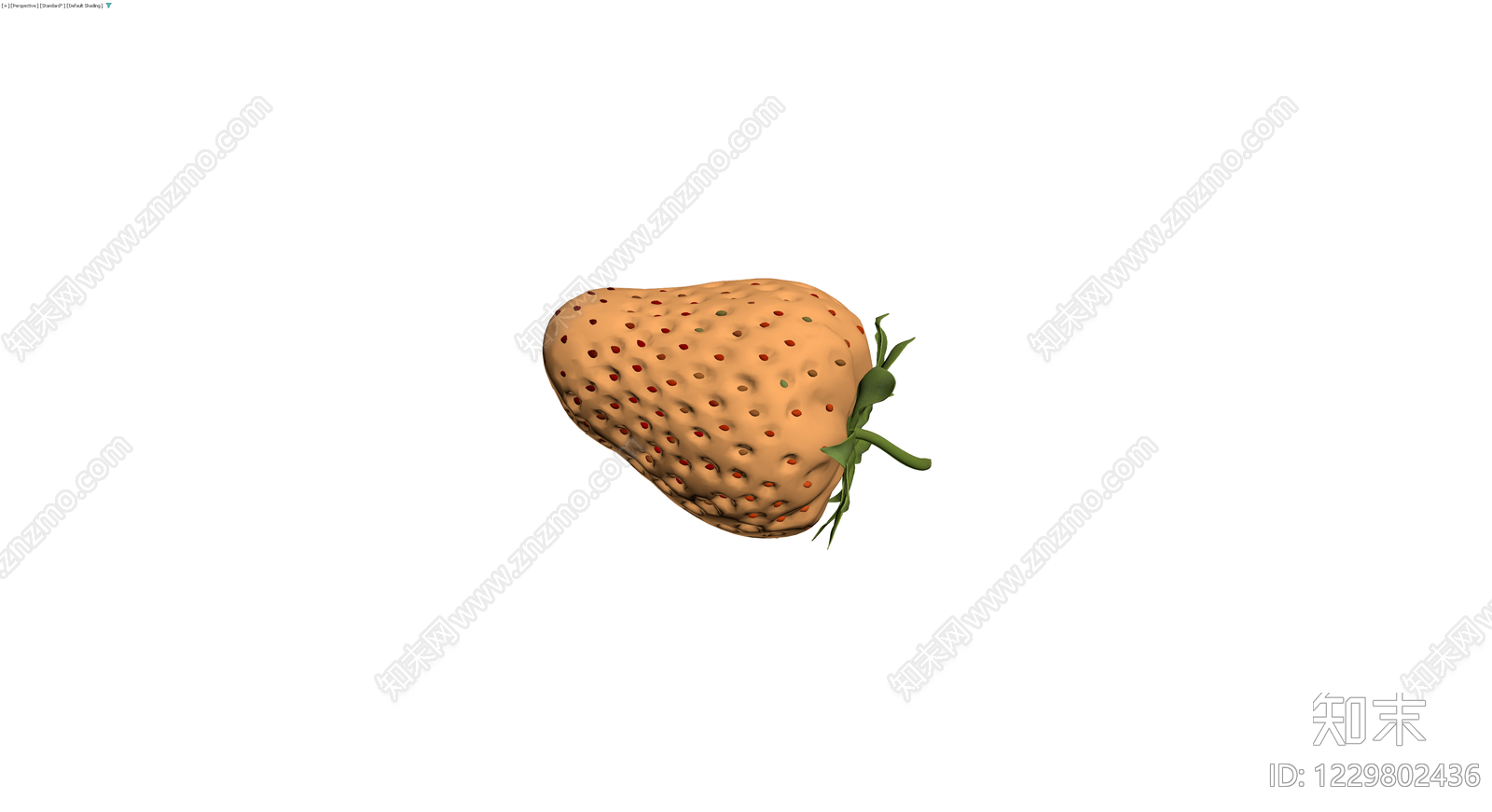 低多边形草莓模型3D模型下载【ID:1229802436】