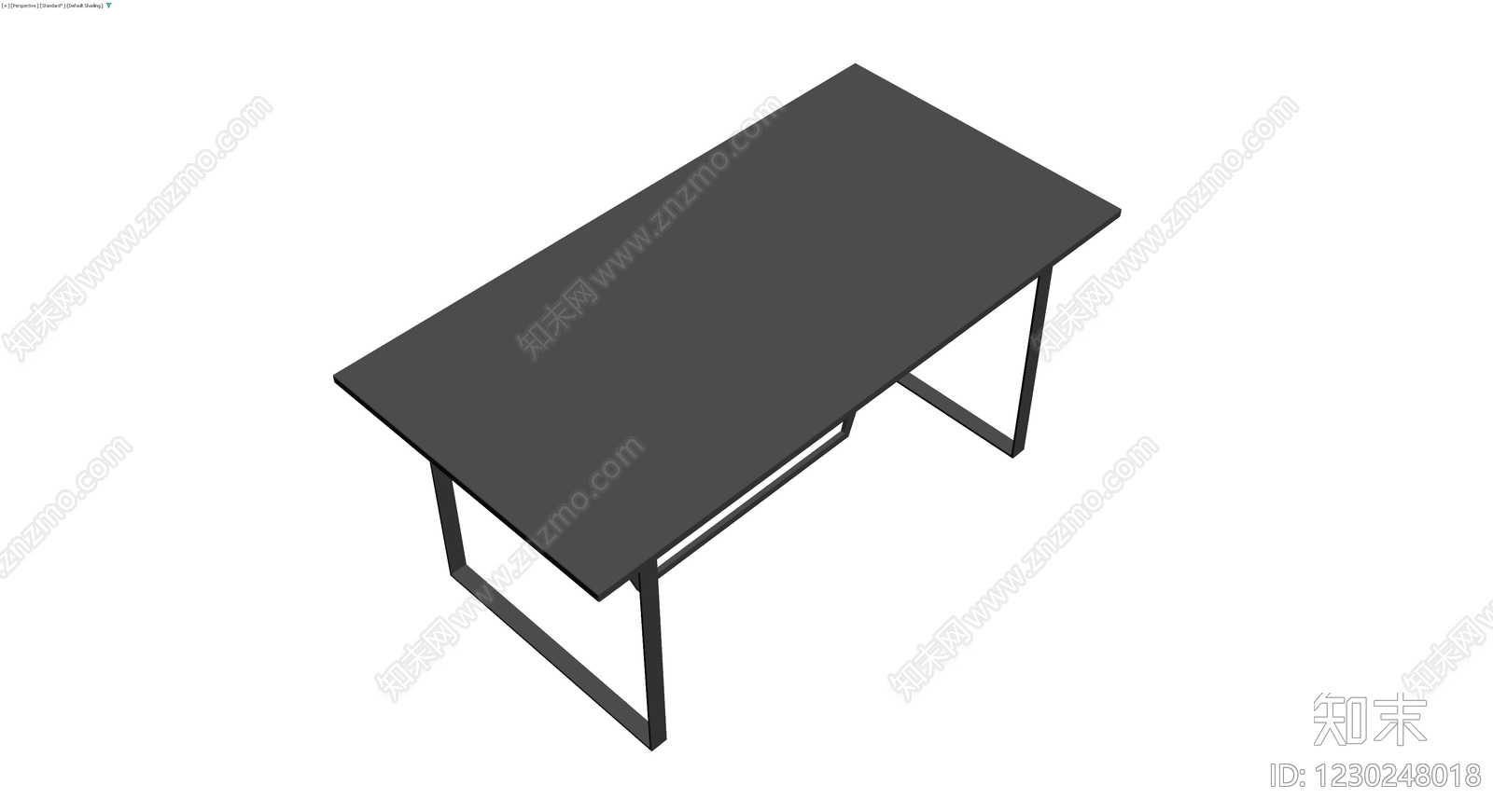 深灰简约风格餐桌3D模型下载【ID:1230248018】