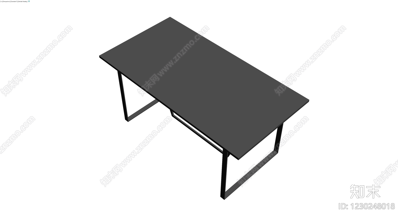 深灰简约风格餐桌3D模型下载【ID:1230248018】