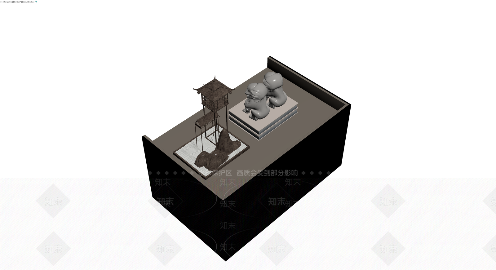 中式景观柜模型3D模型下载【ID:1230590564】