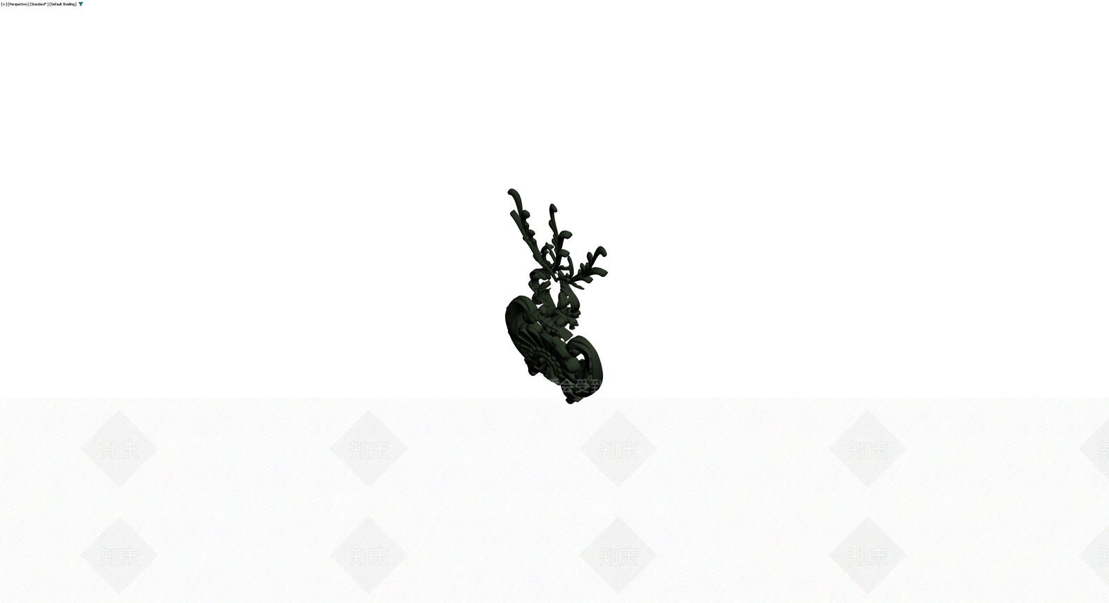 巴洛克风格装饰雕塑3D模型下载【ID:1229894019】