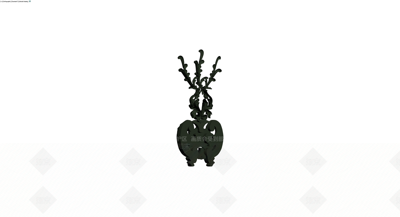 巴洛克风格装饰雕塑3D模型下载【ID:1229894019】