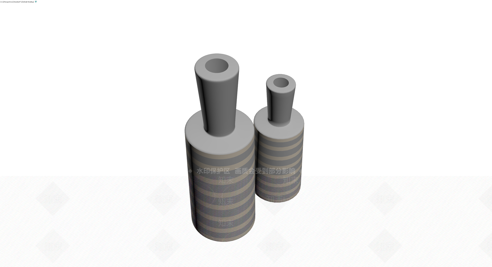 条纹装饰瓶组合3D模型下载【ID:1230400405】