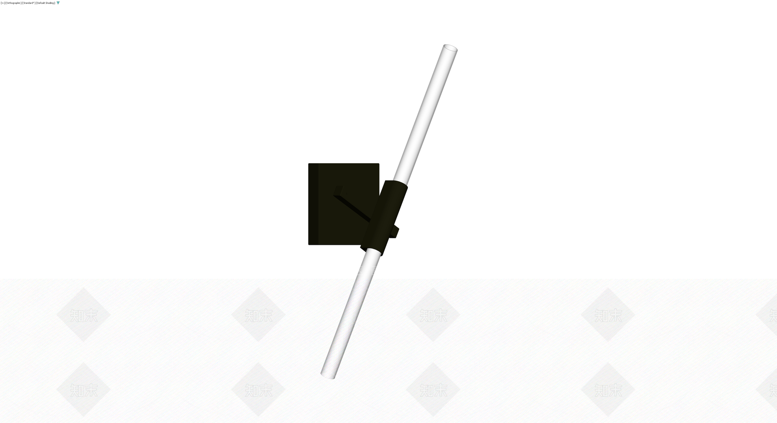 黑色壁挂支架3D模型下载【ID:1230779227】