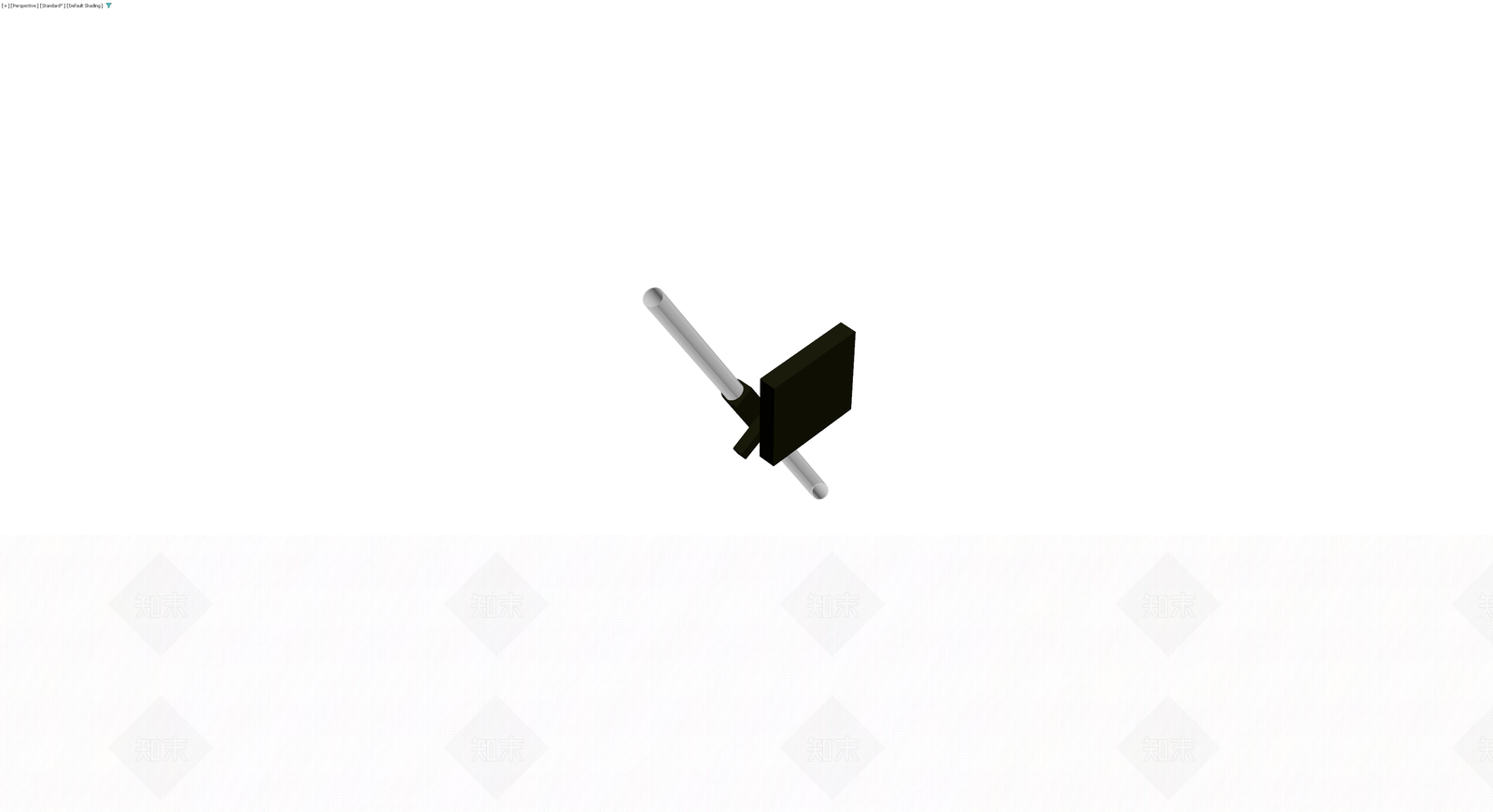 黑色壁挂支架3D模型下载【ID:1230779227】