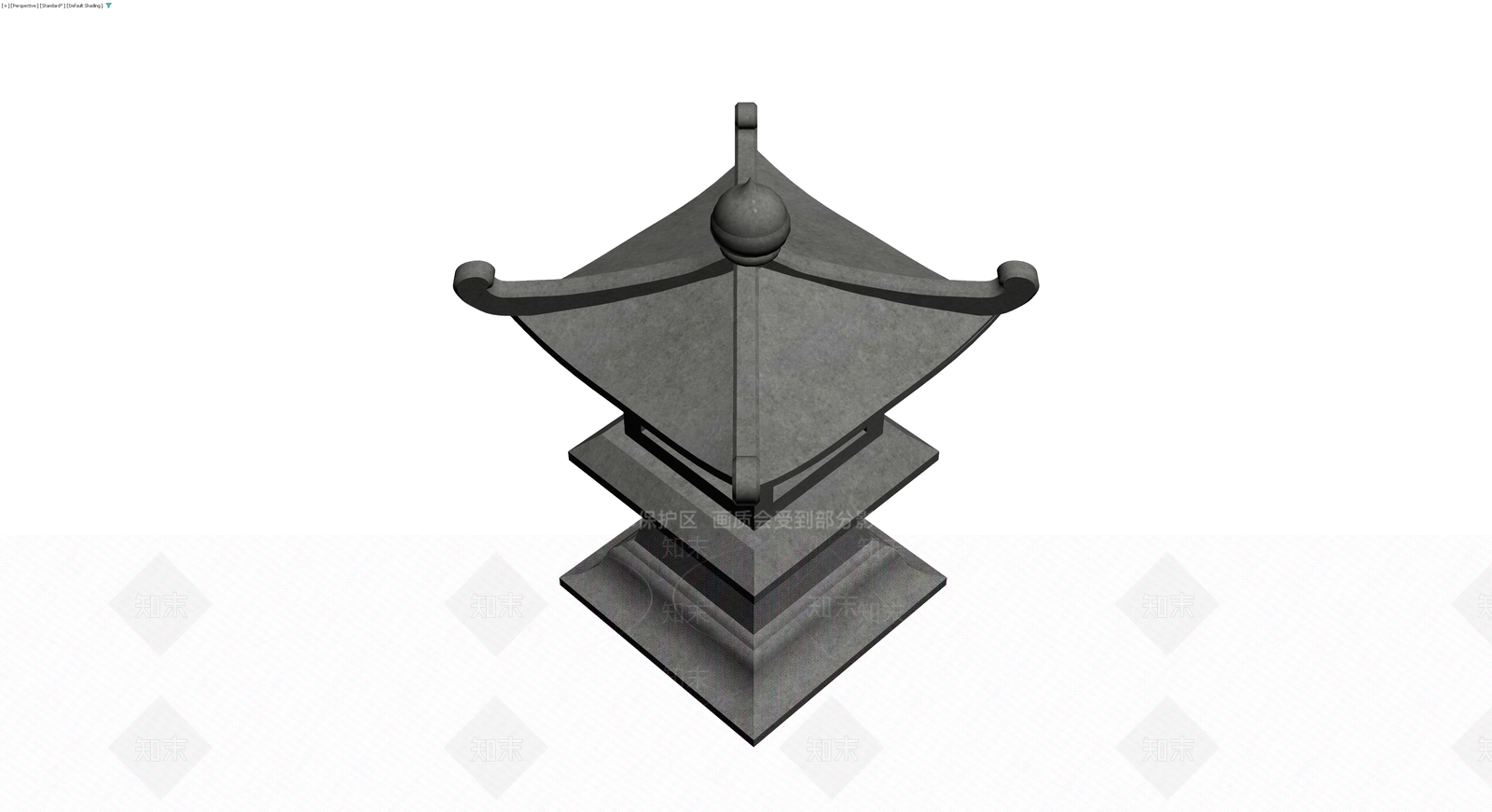 日式石灯笼景观模型3D模型下载【ID:1230538959】