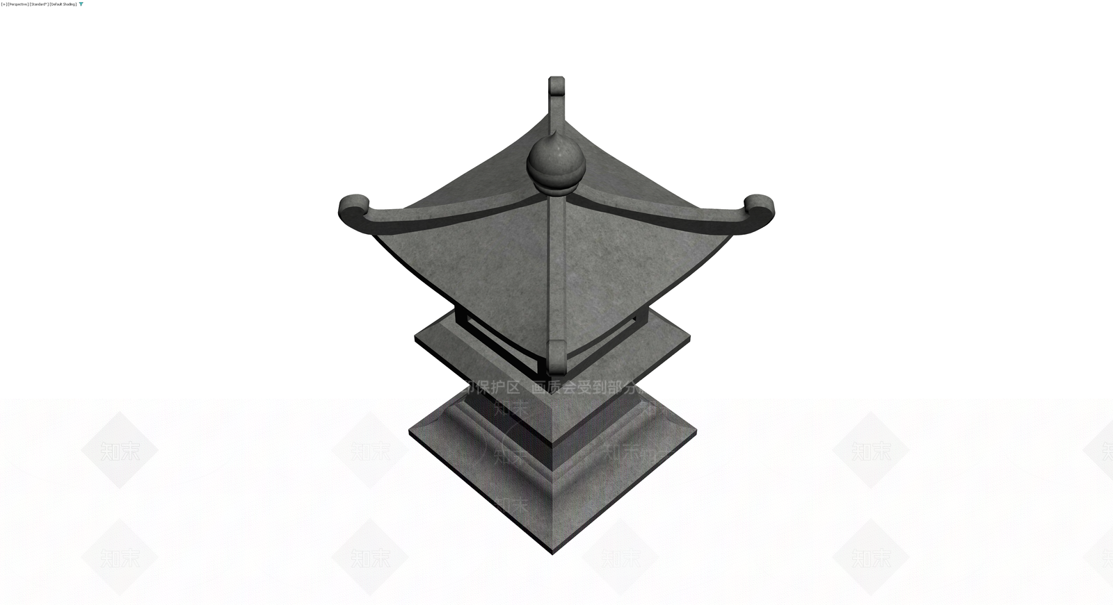 日式石灯笼景观模型3D模型下载【ID:1230538959】