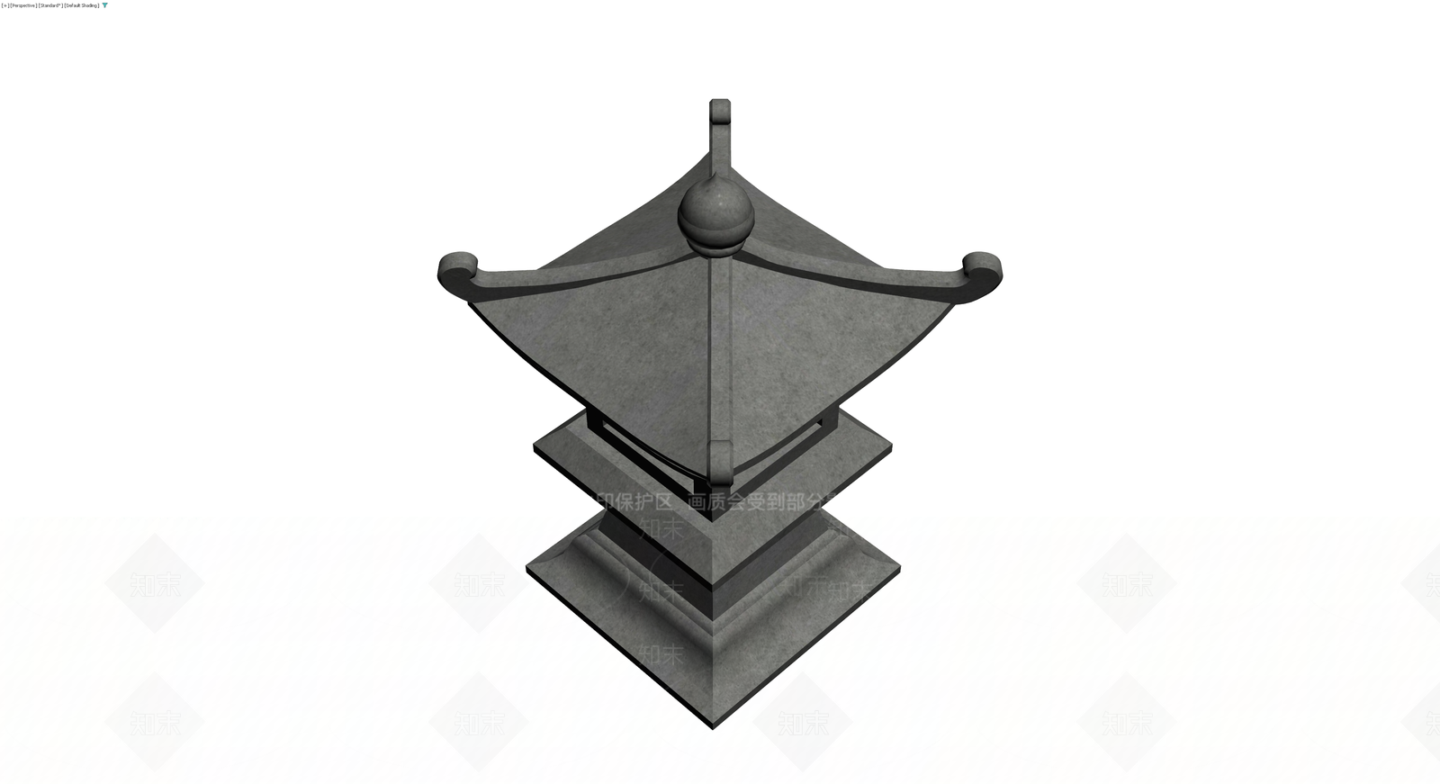 日式石灯笼景观模型3D模型下载【ID:1230538959】