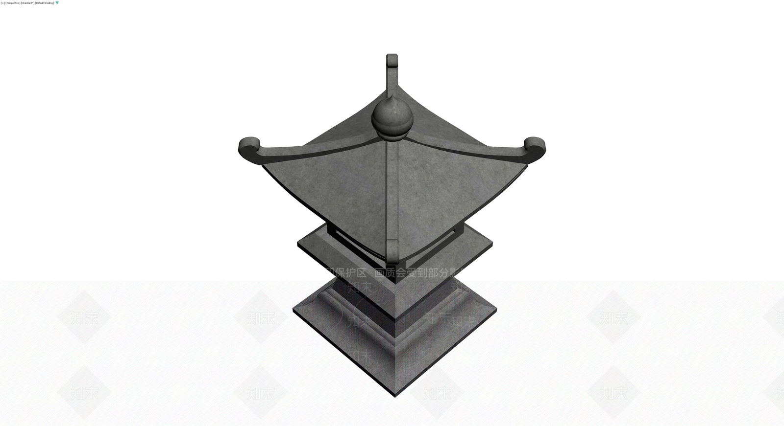 日式石灯笼景观模型3D模型下载【ID:1230538959】