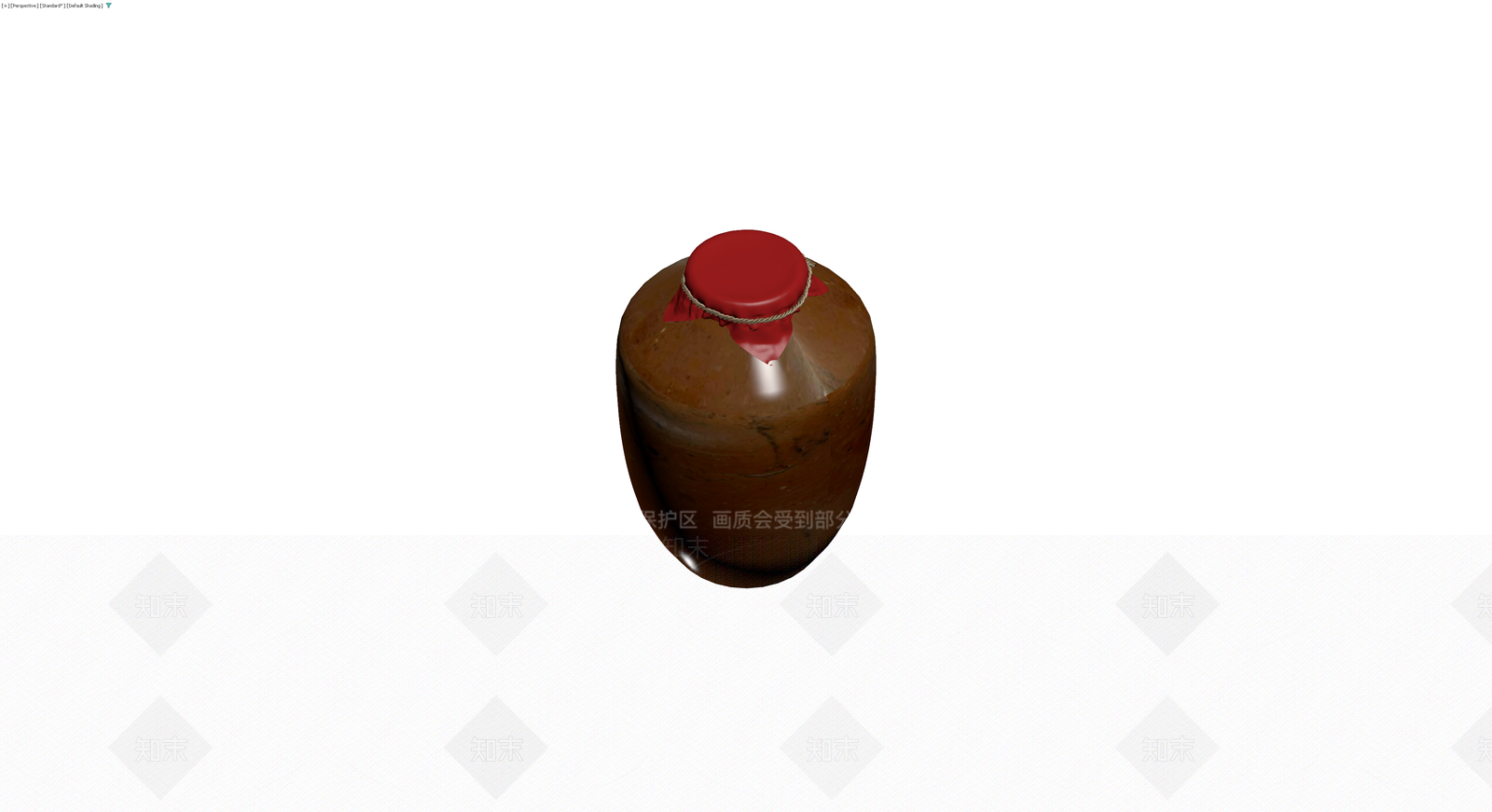 红布封口陶罐3D模型下载【ID:1230339151】