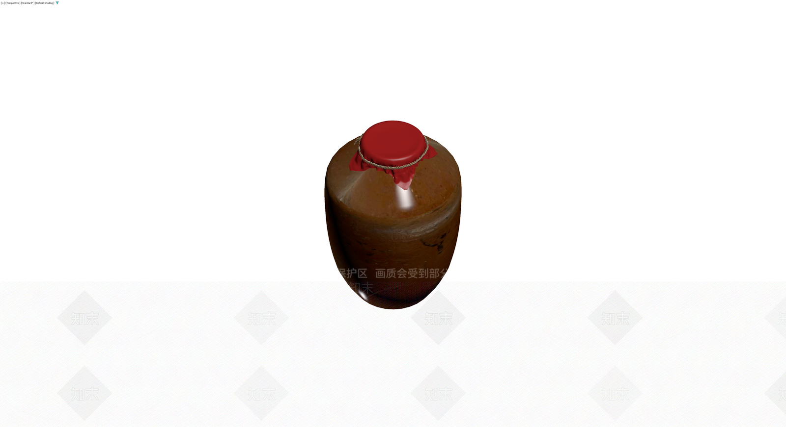 红布封口陶罐3D模型下载【ID:1230339151】