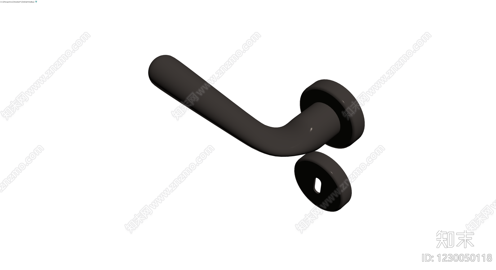 黑色把手锁具组件3D模型下载【ID:1230050118】