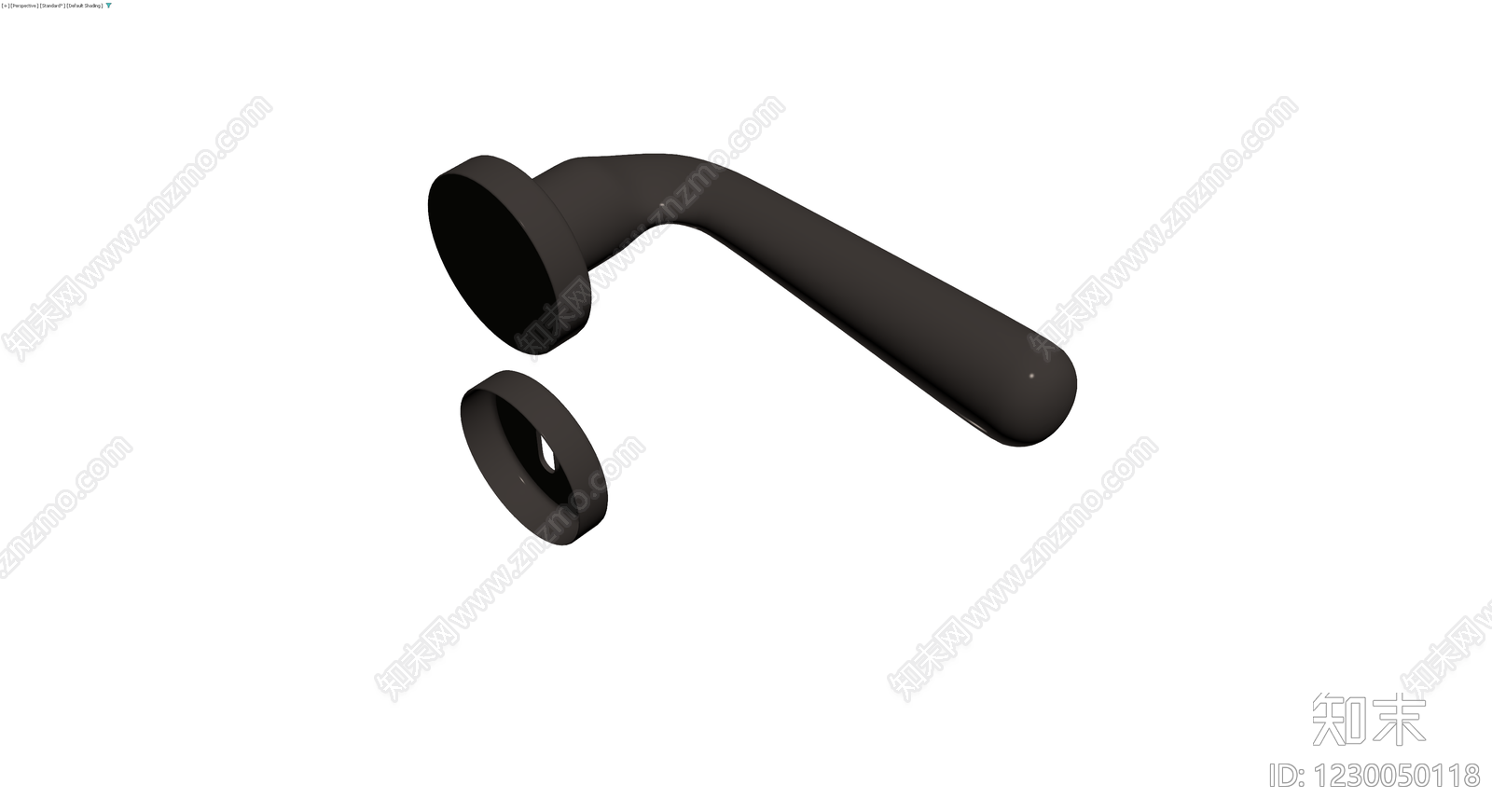 黑色把手锁具组件3D模型下载【ID:1230050118】