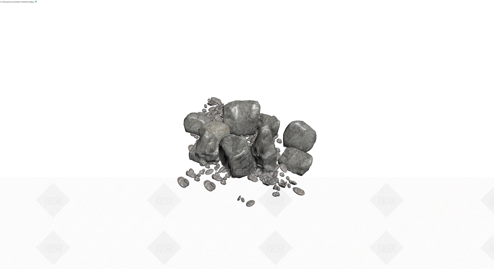 景观石堆组合3D模型下载【ID:1230187579】