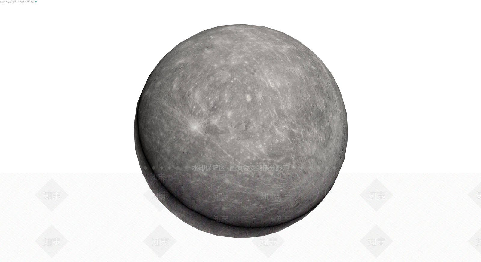水星行星灰模3D模型下载【ID:1230155639】